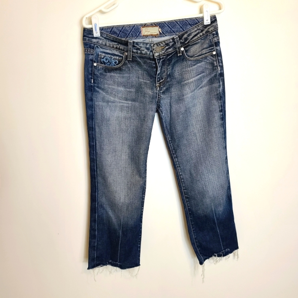 NWOT PAIGE LAURAL CANYON CROPPED JEANS